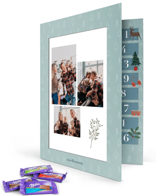 Adventskalender Schokolade & Fotos Adventskalender mit Foto und Schokolade - Geschenk für Opa