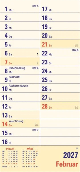 Kalender mit extra großen Zahlen und Buchstaben Kalender in Großdruck - Geschenk Senioren