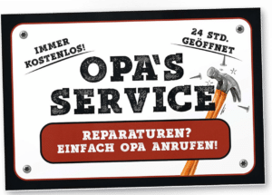Schild Opas Werkstatt