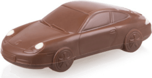 Geschenk Autoliebhaber - Auto aus Schokolade Geschenk Autoliebhaber - Porsche aus Schokolade