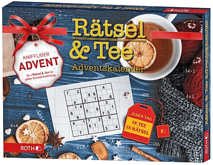 Rätsel & Bio-Tee-Adventskalender Ratsel Adventskalender-Adventskalender für Männer