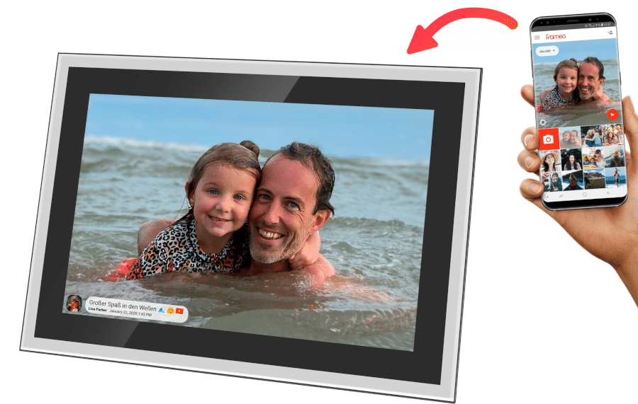 WLAN Digitaler Bilderrahmen - Geschenk für Senioren