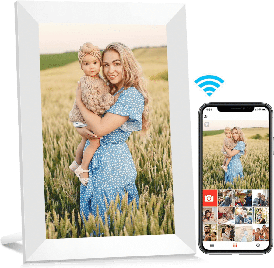 Geschenk für Großeltern - Bilderrahmen WLAN frameo app
