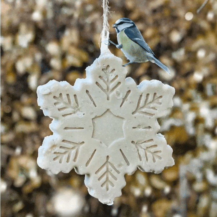 kleines Weihnachtsgeschenk - Fettfutter Schneeflocke