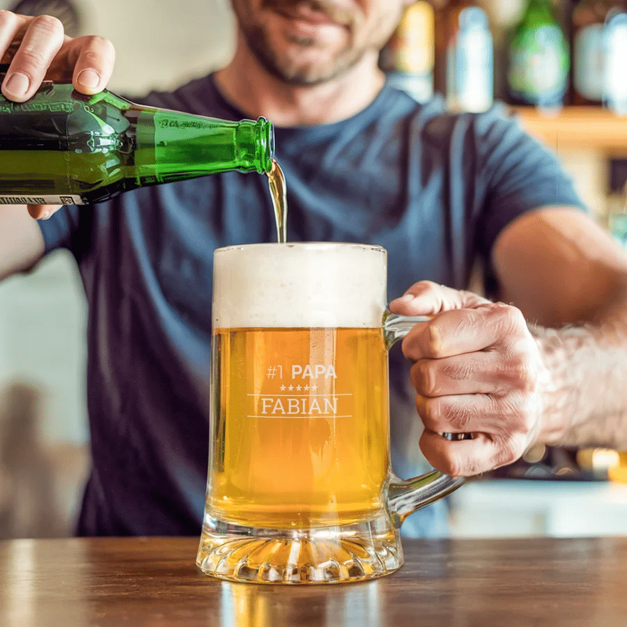 Bierglas mit Gravur - Vatertagsgeschenk für Opa