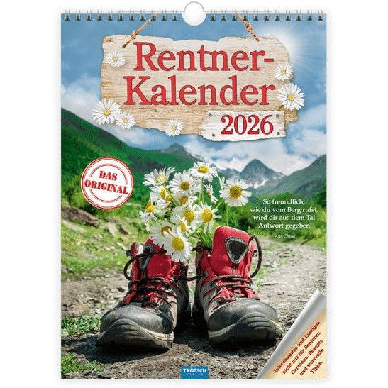 Kalender für einen älteren Mann - Rentner Kalender
