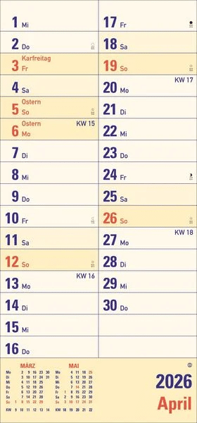 Kalender mit extra großen Zahlen und Buchstaben Kalender in Großdruck - Geschenk Senioren